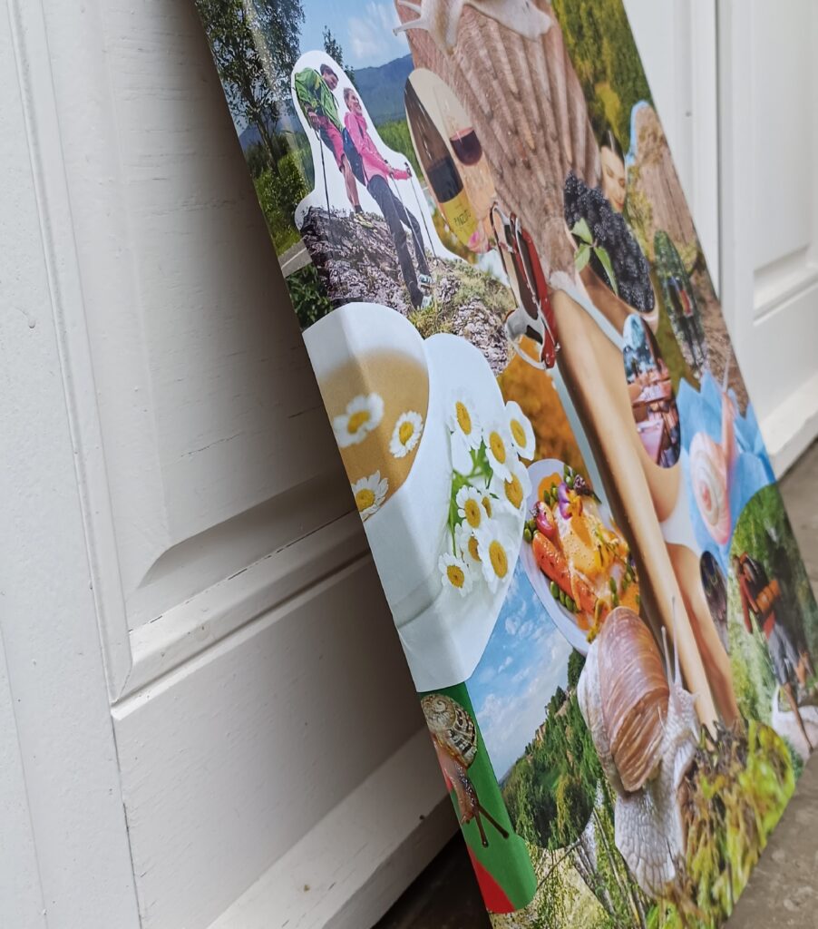 Coté même format que face découpé